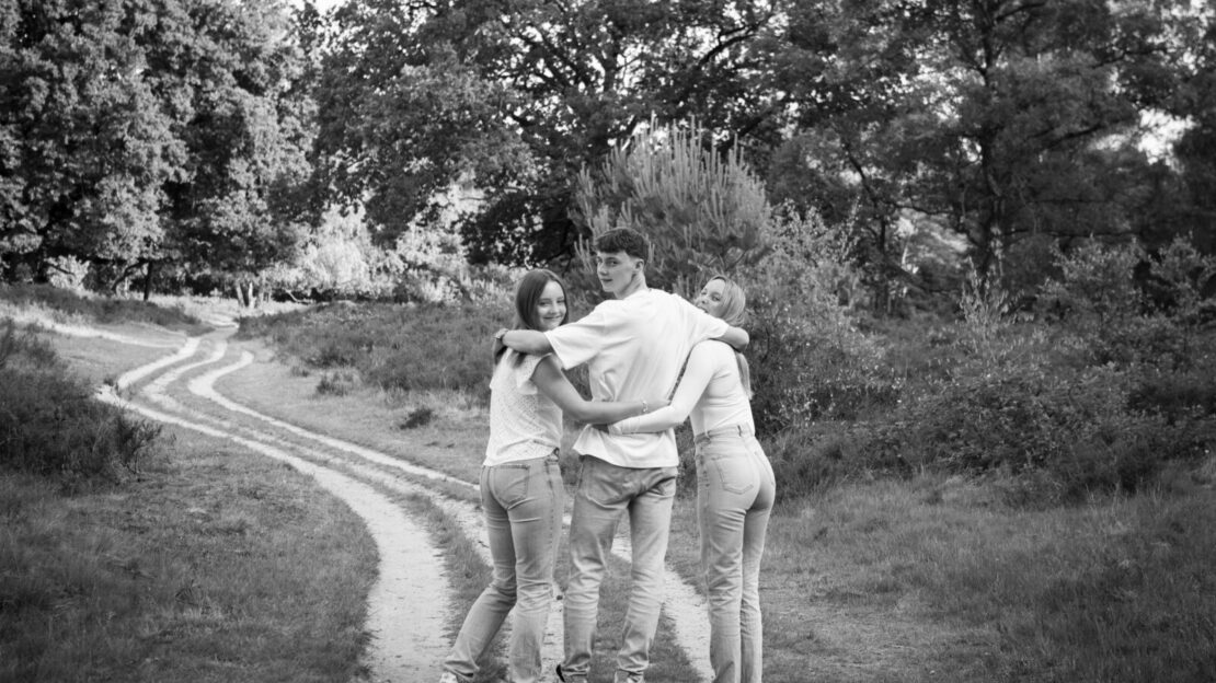 Gezinsfotoshoot met pubers.